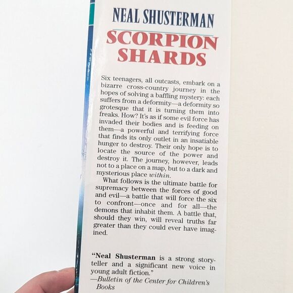 Neal Shusterman First Edition Book Scorpion Shards 1995 - Picture 4 of 6